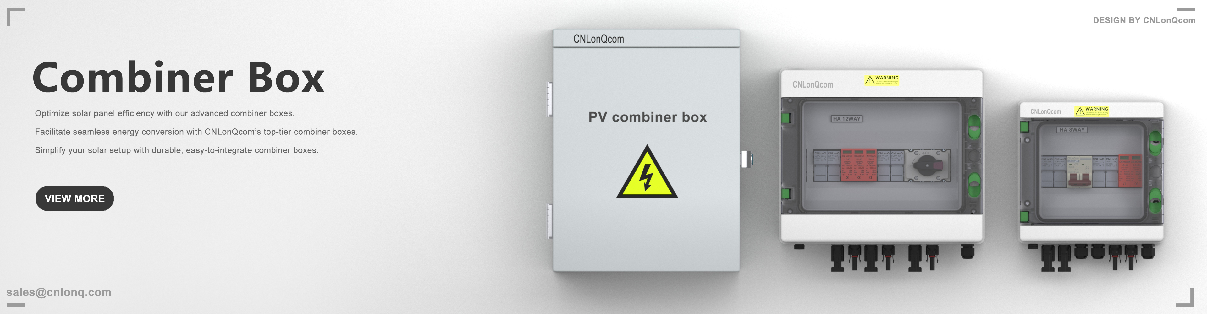 Kunststof DC1000V combibox 2 in en 2 uit