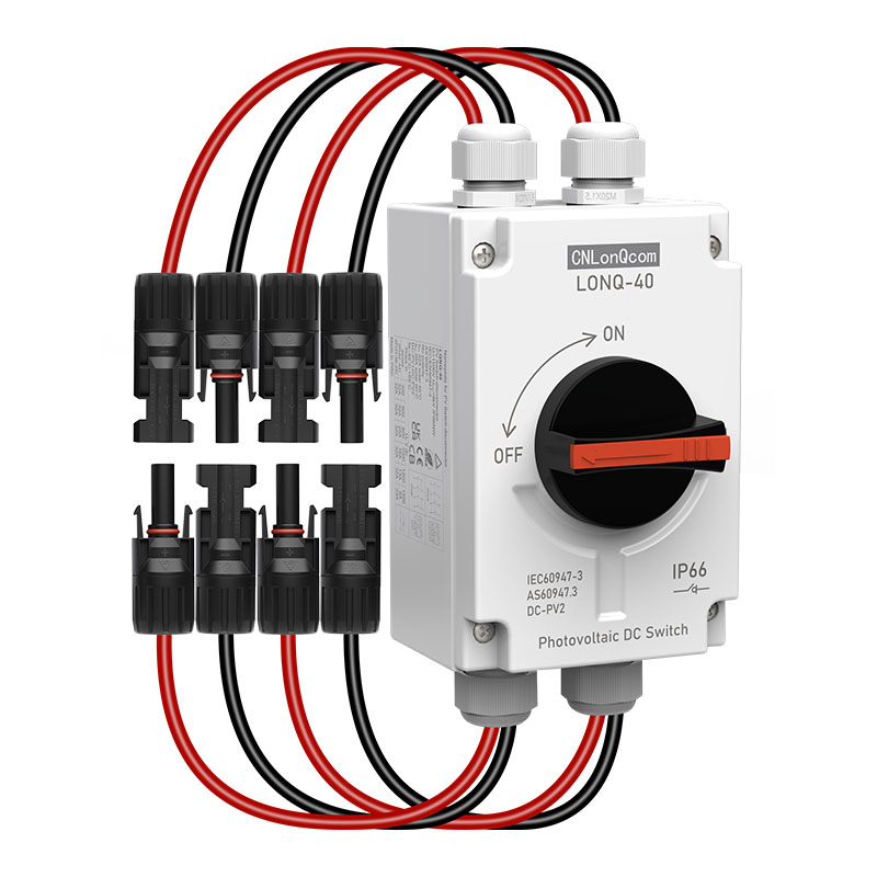 PV-scheidingsschakelaar DC1200V 32A met PV-kabel 2in 2out